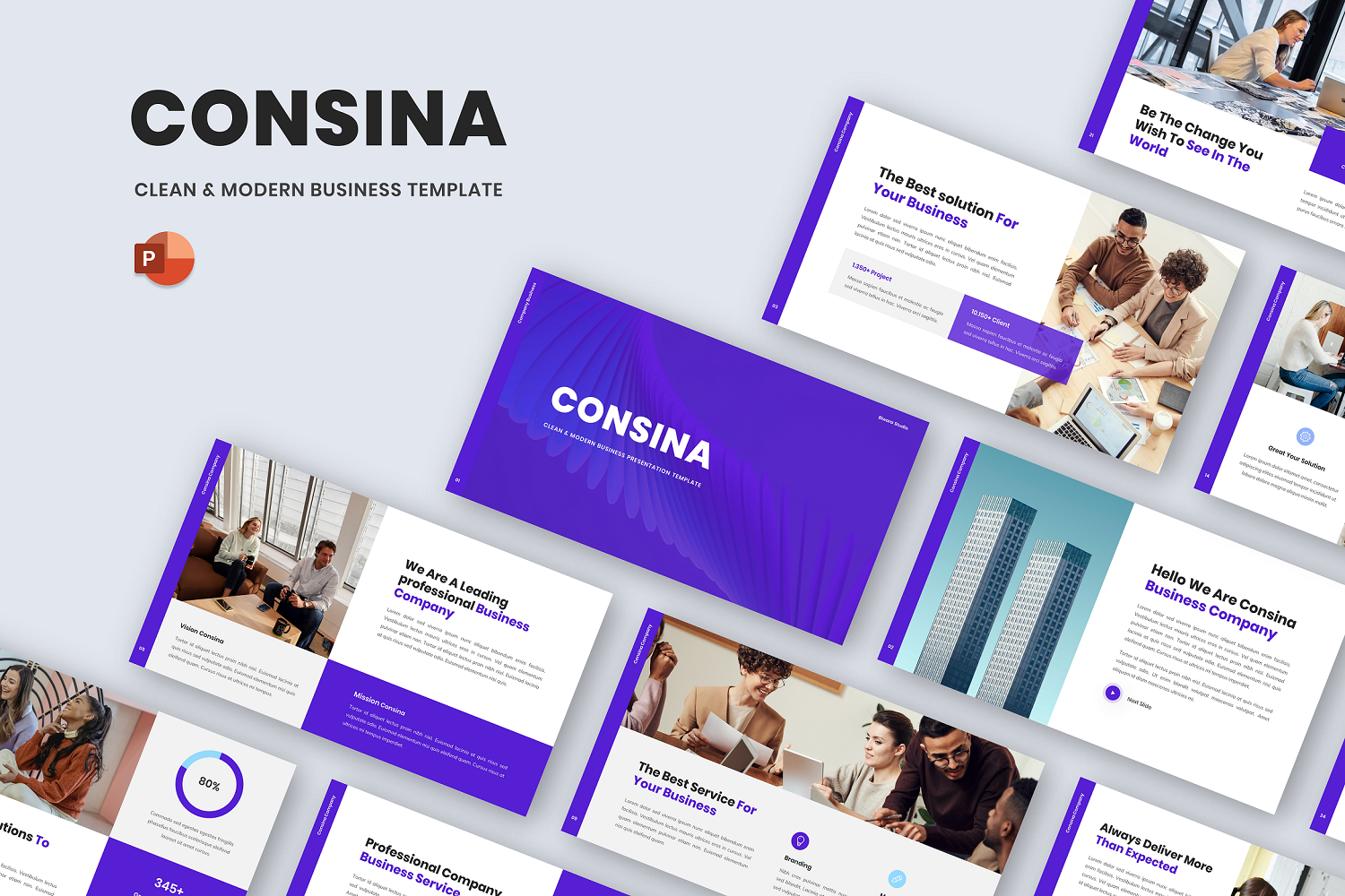 Consina - Clean & Modern Business Powerpoint Template