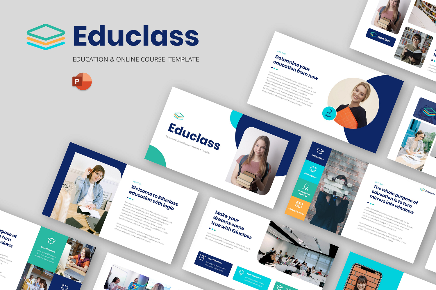 Educlass - Education & Online Course PowerPoint  Template
