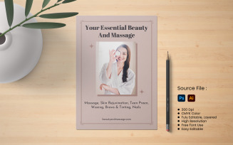 Beauty and Massage Flyer Template