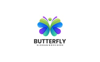 Butterfly Gradient Colorful Logo Vol.3