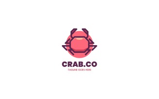 Crab Simple Mascot Logo 1