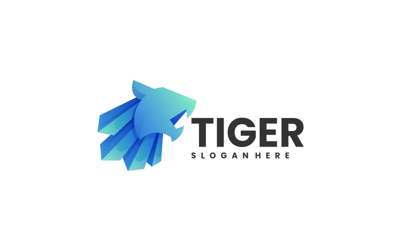 Tiger Gradient Logo Style 3 Logo Template
