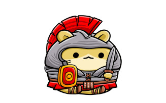 Cute Hamster wearing Ancient Rome Costume
