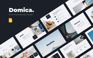 Domica - Minimal Pitch Deck Google Slide Template