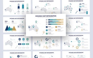 Oceania Vector Map Infographic Keynote Template