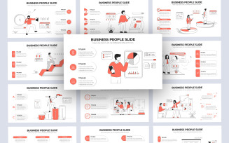 People Vector Infographic PowerPoint Template