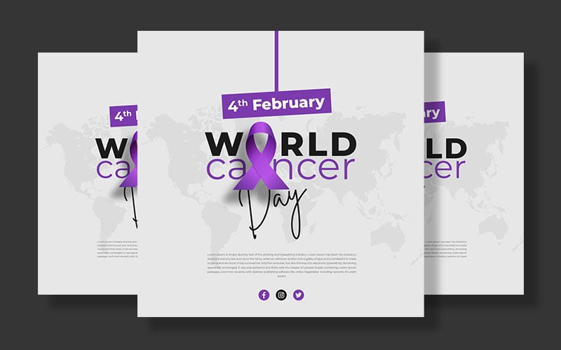 Template #308321 Cancer Day Webdesign Template - Logo template Preview