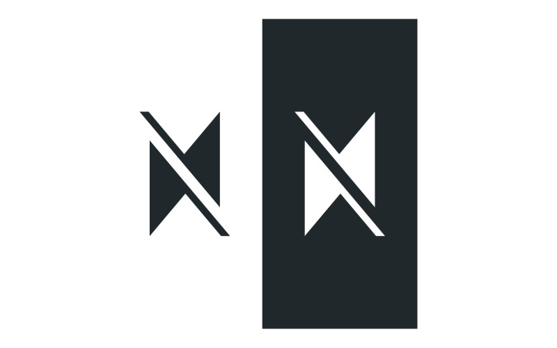 N initial letter logo design vector 6 Logo Template
