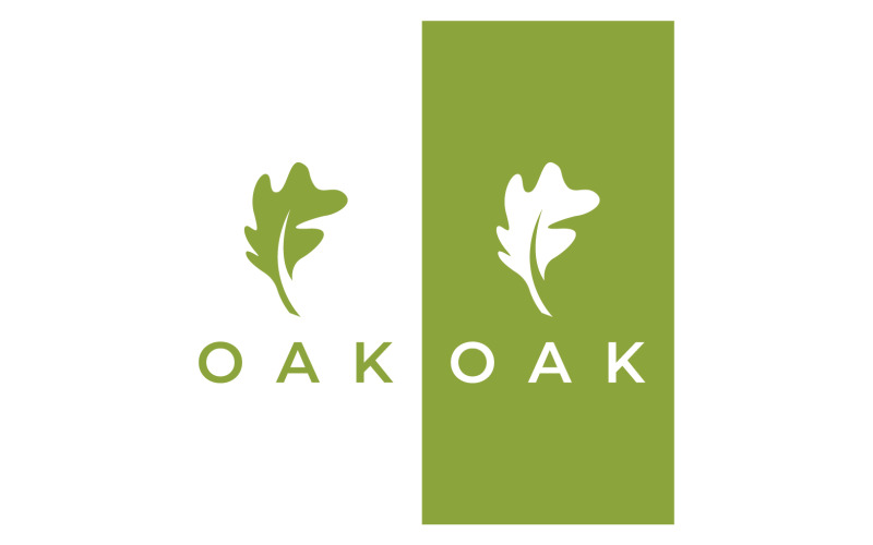 Oak leaf nature logo vector 13 Logo Template