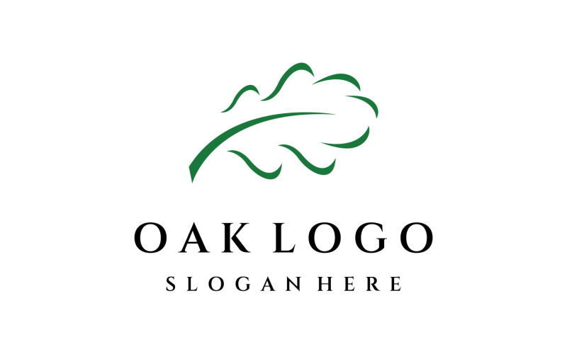 Oak leaf nature logo vector 1 Logo Template
