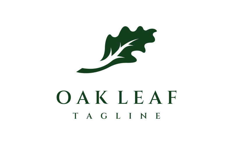 Oak leaf nature logo vector 2 Logo Template
