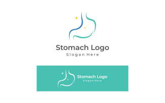 Stomach health medical logo vector 10