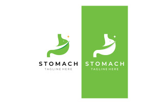 Stomach health medical logo vector 11