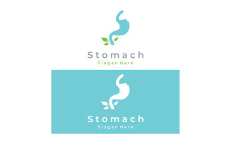 Stomach health medical logo vector 12