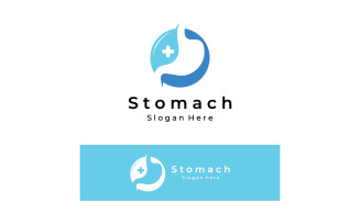 Stomach health medical logo vector 13