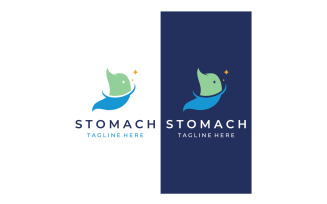 Stomach health medical logo vector 14