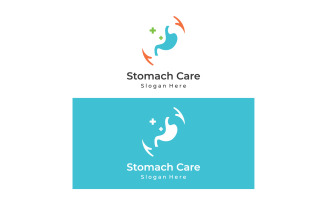 Stomach health medical logo vector 15