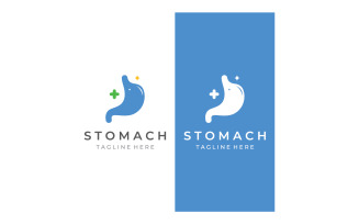Stomach health medical logo vector 16