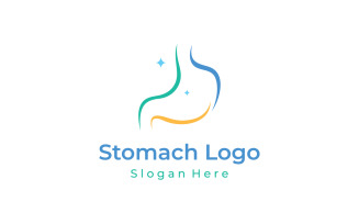 Stomach health medical logo vector 3