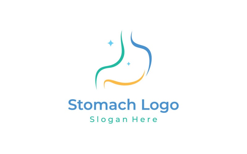 Stomach health medical logo vector 3 Logo Template