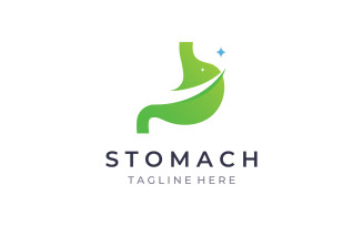 Stomach health medical logo vector 4