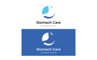 Stomach health medical logo vector 9