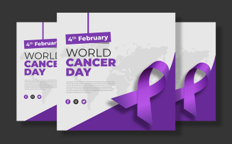 World Cancer Day Creative And Minimal Social Media Post