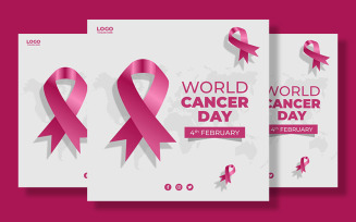World Cancer Day Social Media Banner Template