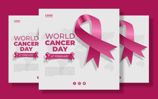 World Cancer Day Social Media Post Template