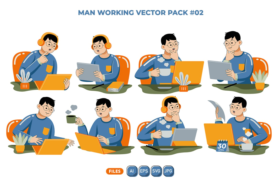 Kit Graphique #308486 Man Vector Divers Modles Web - Logo template Preview