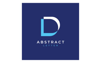 D letter initial business name logo name 5