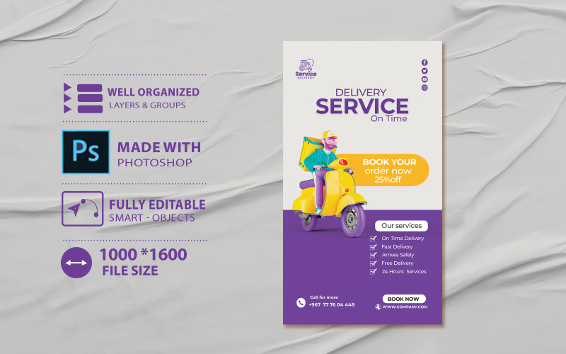 Delivery Company Identity Template Dl Corporate Identity