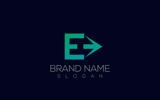 Eh Logo | Letter Eh Or He Arrow Logo Template