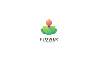 Flower Gradient Logo Style 3