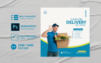 Flyer Template For Shipping And Delivery Company Design - Other Template