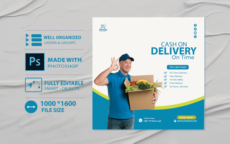 Flyer Template For Shipping And Delivery Company Design - Other Template Corporate Identity
