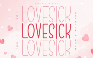 Lovesick - Romantic Display Font