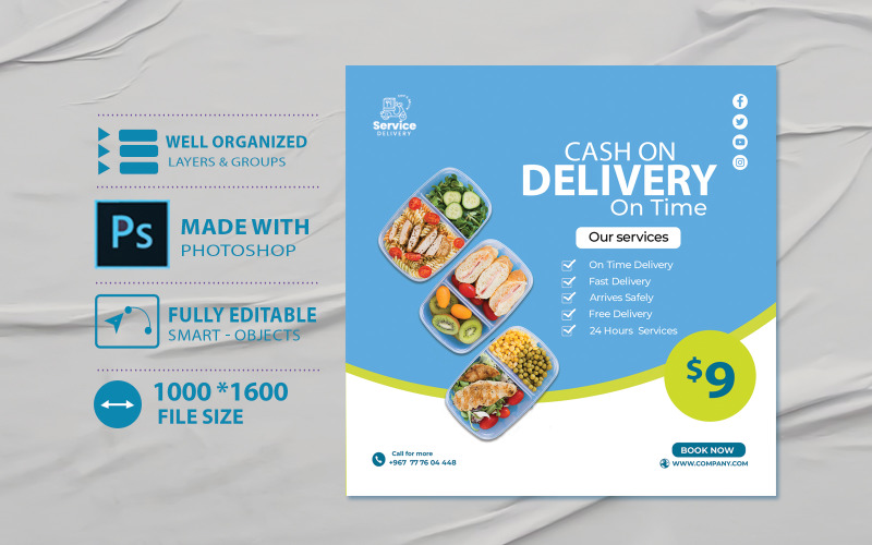 Shipping and Delivery Company Flyer - Latest Template Design Corporate Identity