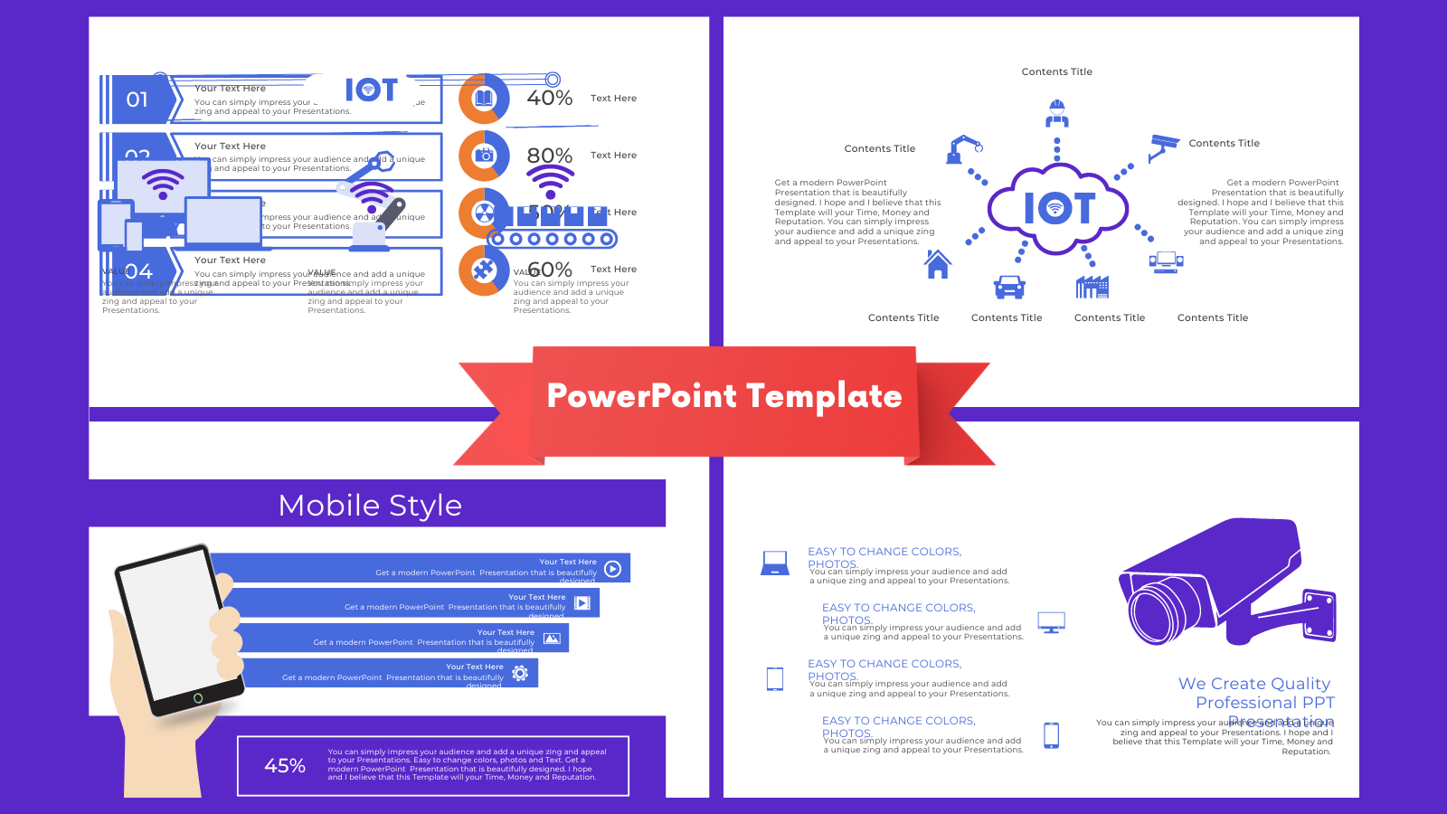 Infographic IOT Presentation - PowerPoint Template