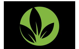 Leaf Ecology Logo Template Vector Symbol Ver 11