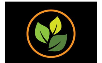 Leaf Ecology Logo Template Vector Symbol Ver 1