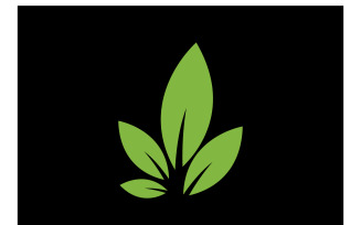 Leaf Ecology Logo Template Vector Symbol Ver 3