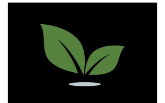 Leaf Ecology Logo Template Vector Symbol Ver 4