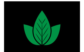 Leaf Ecology Logo Template Vector Symbol Ver 5