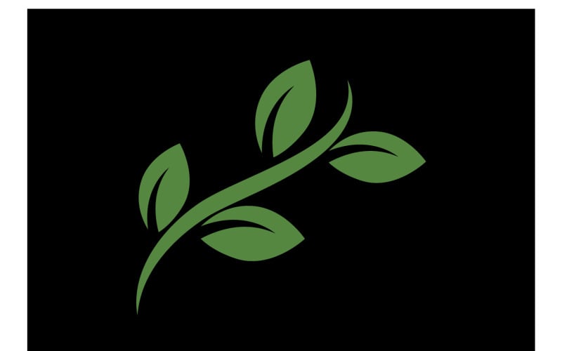 Leaf Ecology Logo Template Vector Symbol Ver 6