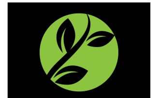 Leaf Ecology Logo Template Vector Symbol Ver 9