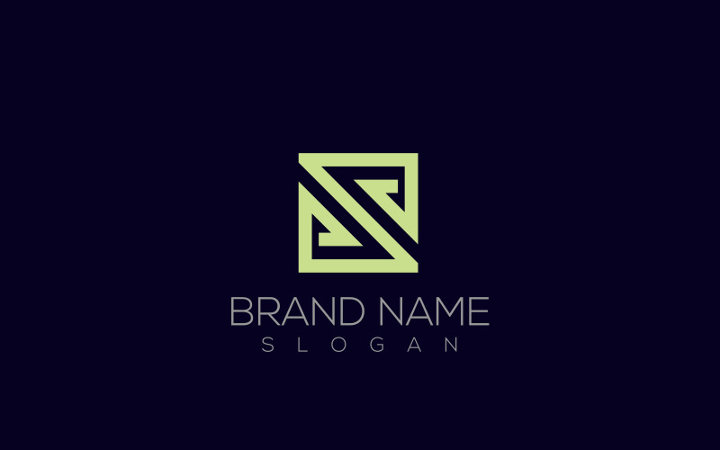 S Logo | Infinity Letter S Square Logo Template