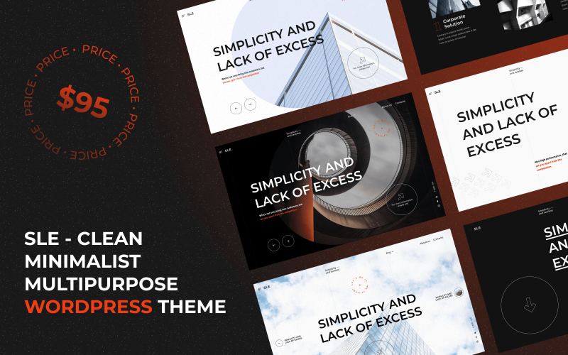 SLE - Clean Minimalist Multipurpose WordPress theme WordPress Theme