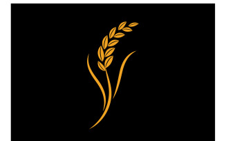 Wheat Logo Template Vector Symbol Ver 10