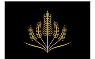 Wheat Logo Template Vector Symbol Ver 11